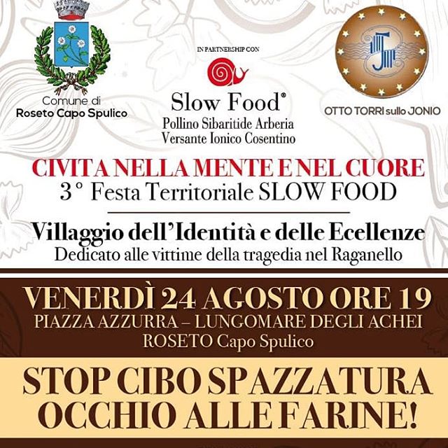 #Madreterra #presente #slowfood #rosetocapospulico